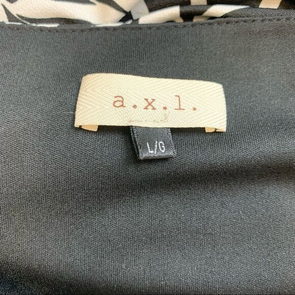 A.X.L. black and white sleeveless dress Sz L - Picture 5 of 9